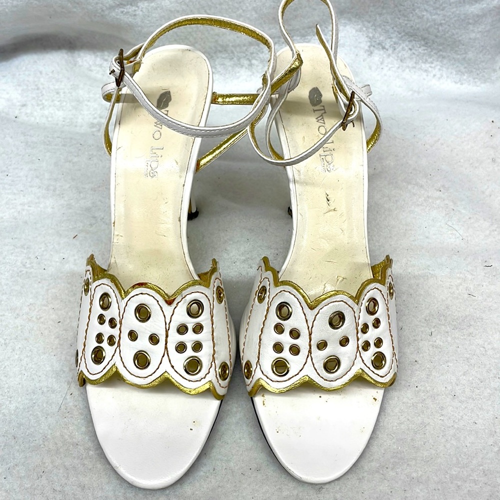 Two lips sandals heels ladies sz 10m